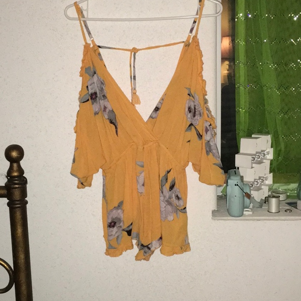 Mustard yellow romper